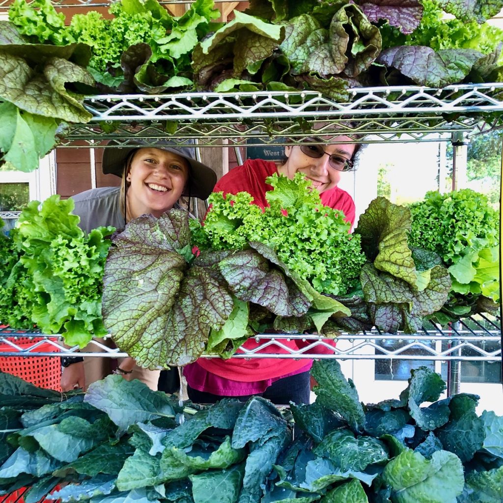 Liza (left) with Grower Kim