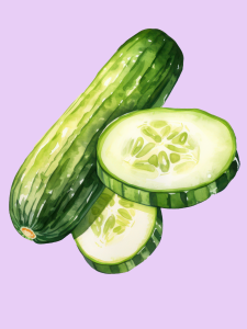 click on this image of cucumbers to find a list of cucumber recipes